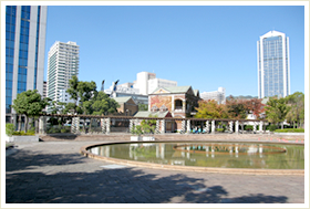 東遊園地内　階段工事(神戸市中央区)